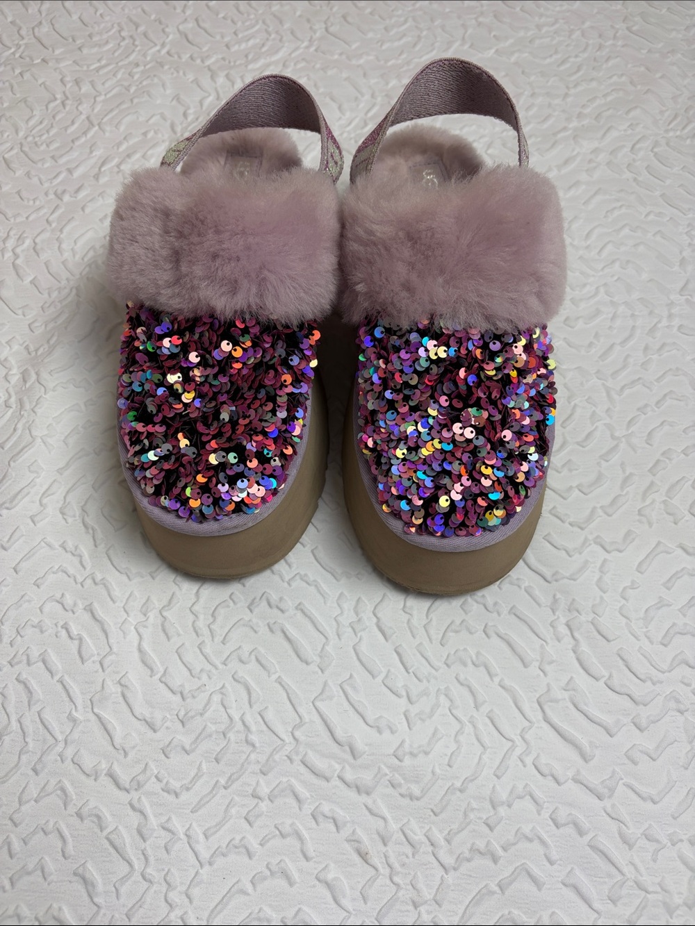 UGG FUNKETTE STELLAR SEQUENCES PLATFORM Women’s Size 7 Purple Pink Lilac